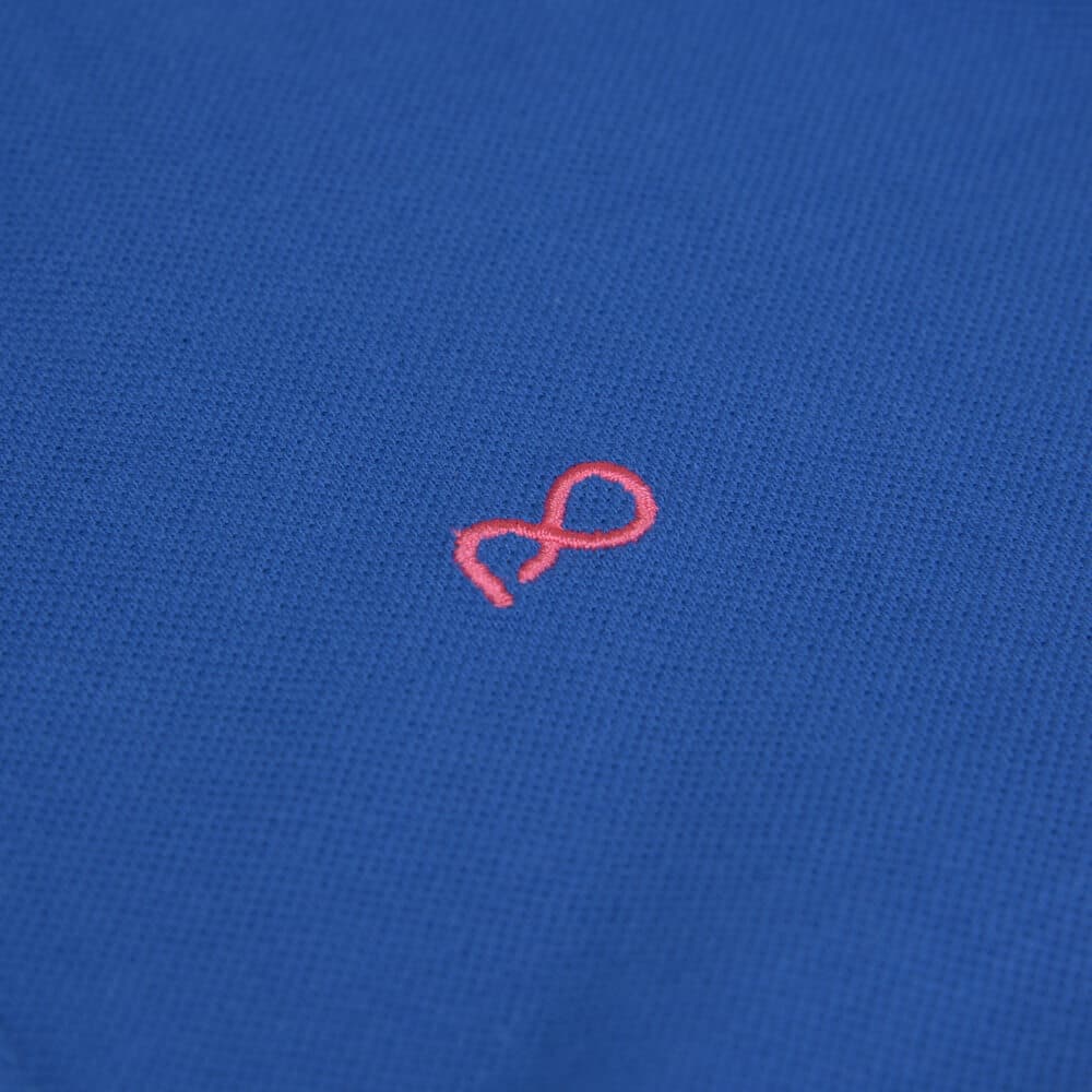 Brand New Polo Double Pique Μπλε Ρουά 100% Cotton (Regular Fit)