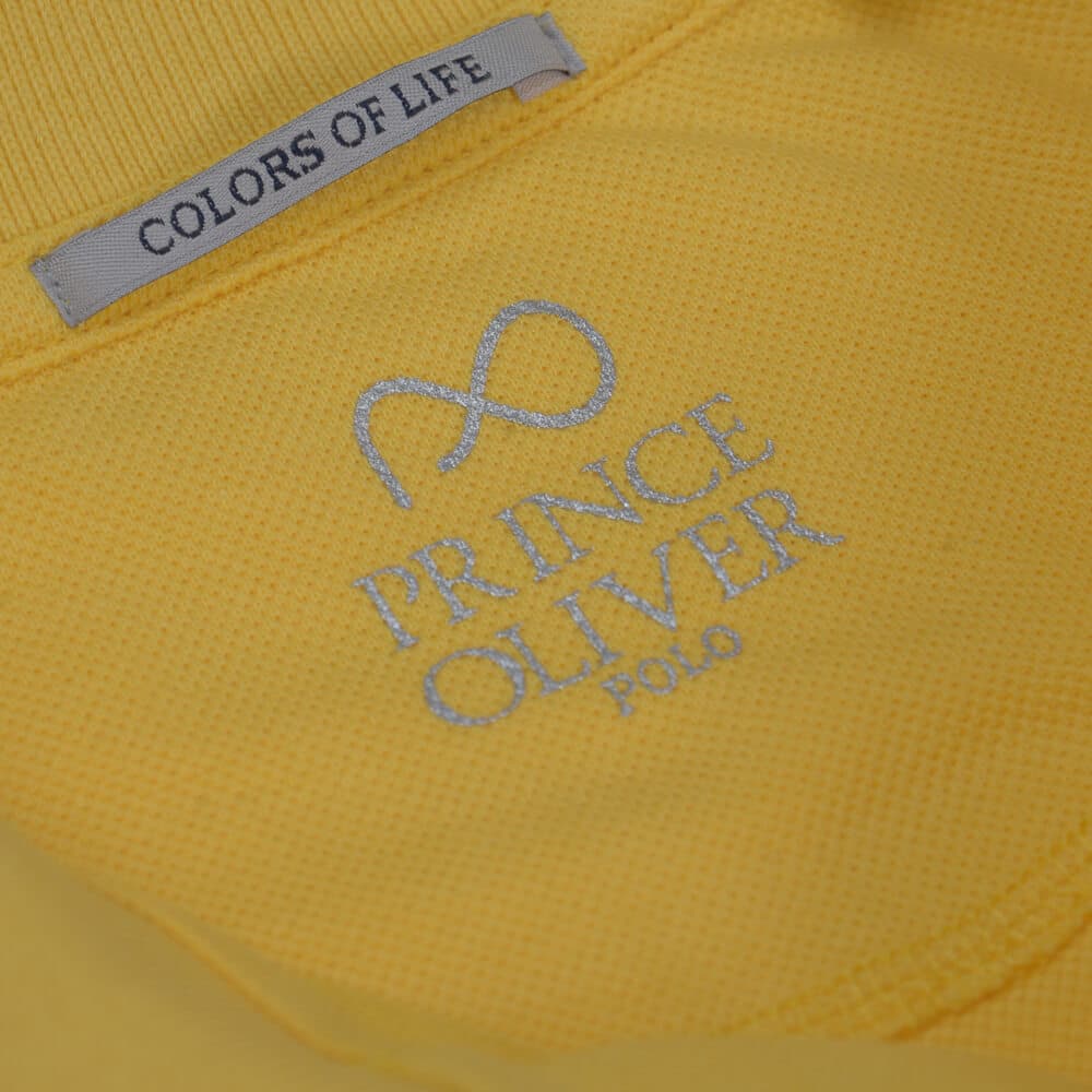 Brand New Polo Double Pique Κίτρινο 100% Cotton (Regular Fit)