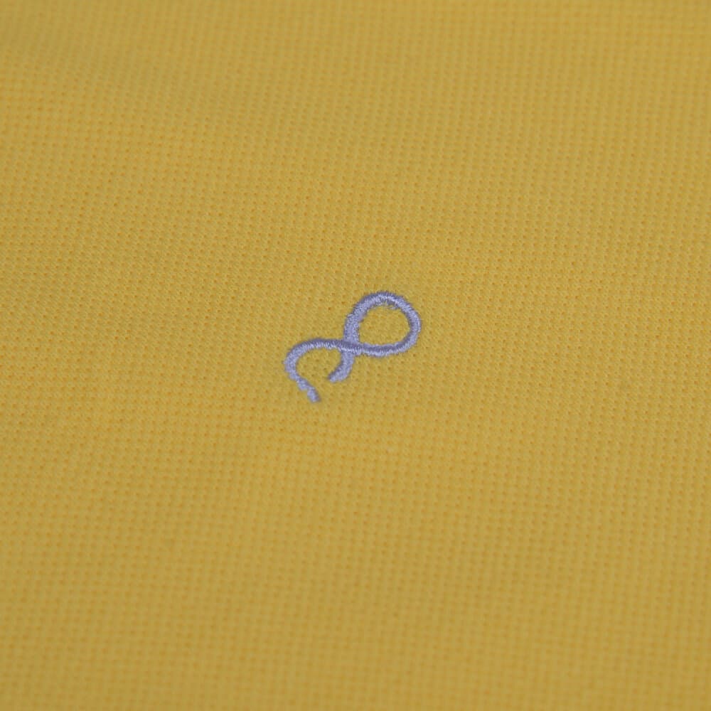 Brand New Polo Double Pique Κίτρινο 100% Cotton (Regular Fit)