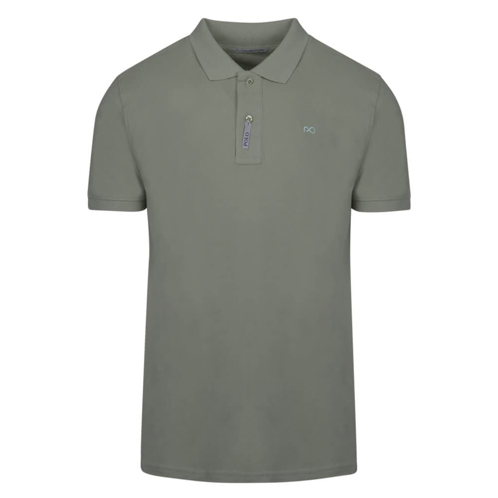 Brand New Polo Double Pique Ανοιχτό Χακί 100% Cotton (Regular Fit)