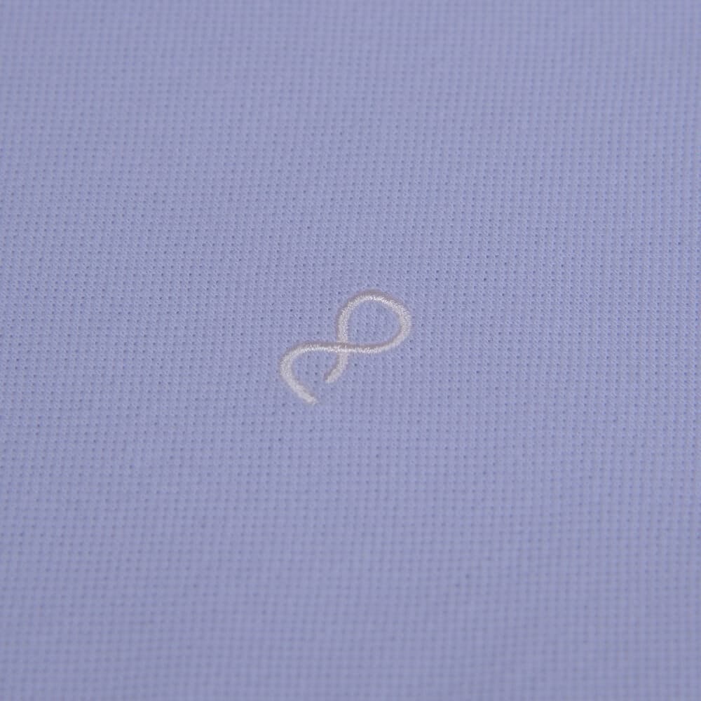 Brand New Polo Double Pique Λιλά 100% Cotton (Regular Fit)