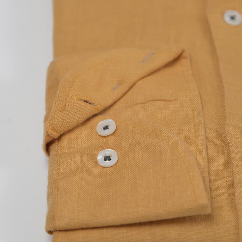 Superior Πουκάμισο Μουσταρδί 100% Λινό (Modern Fit)