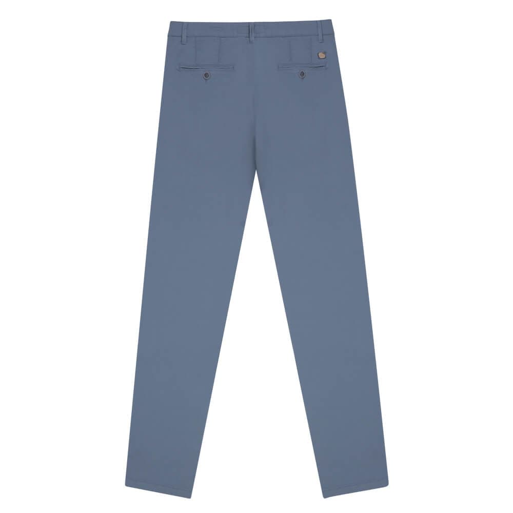 Premium Chino Μπλε Ραφ 100% Cotton (Modern Fit)