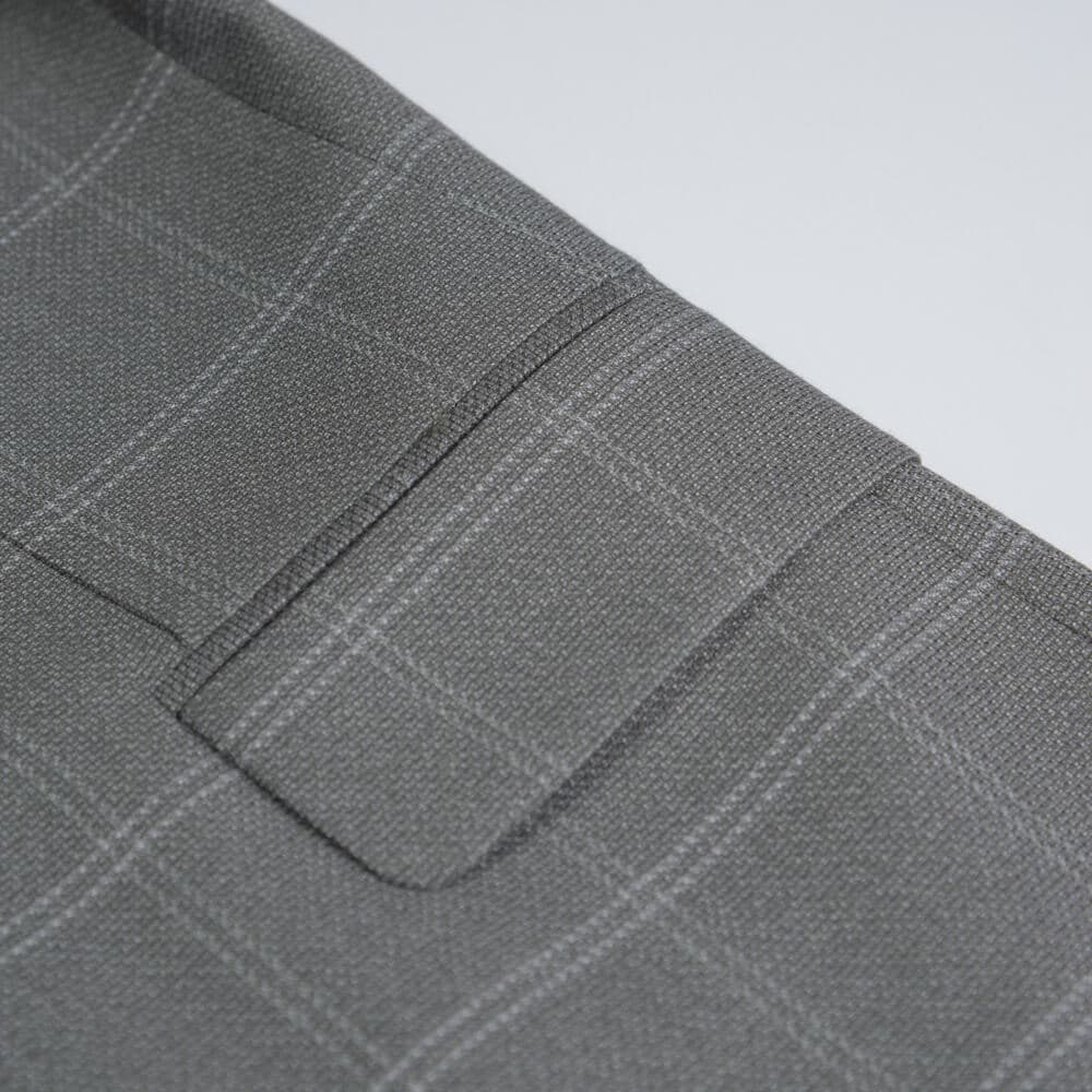 Σακάκι Καρό Λαδί (Modern Fit)