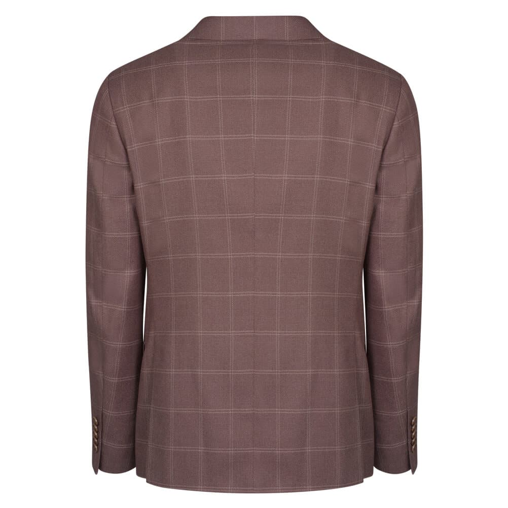 Σακάκι Καρό Καφέ (Modern Fit)