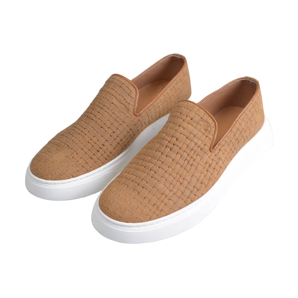 Δερμάτινα Loafers Καμηλό