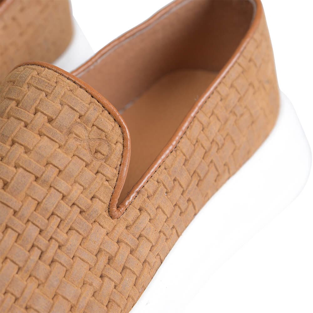 Δερμάτινα Loafers Καμηλό