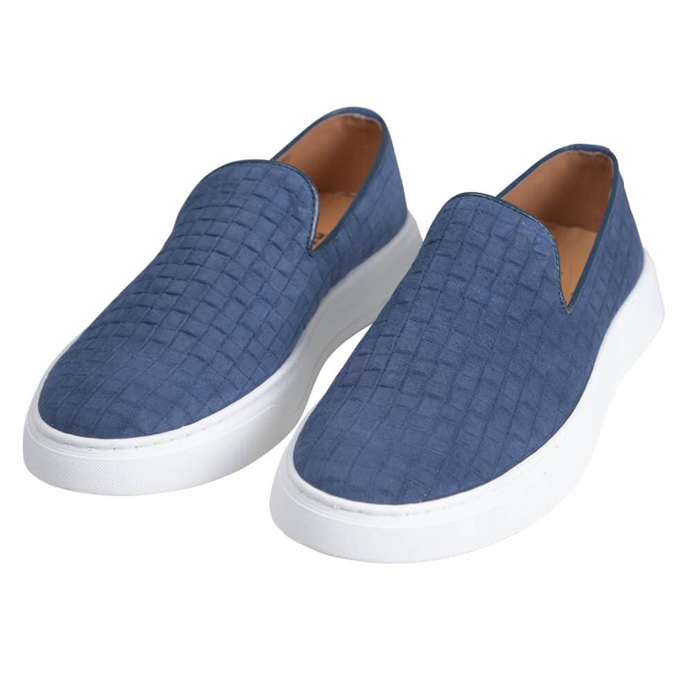 Δερμάτινα Loafers Μπλε Σκούρο