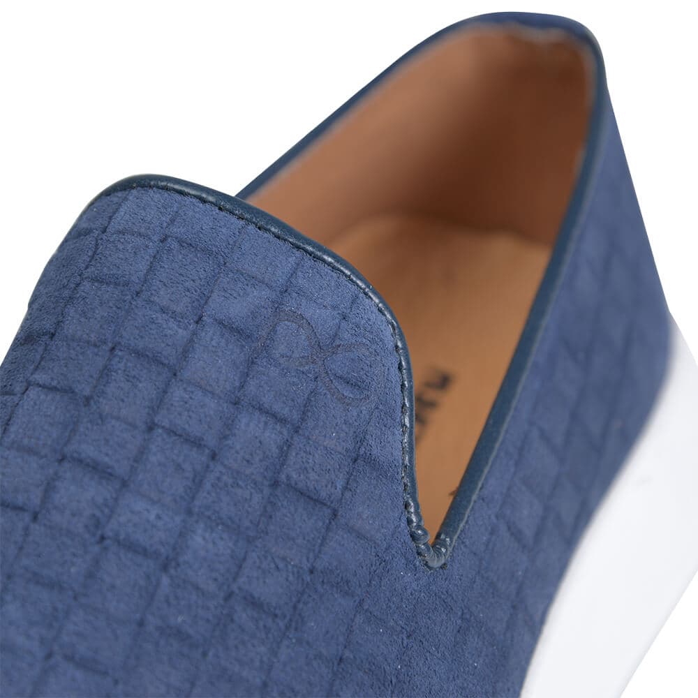 Δερμάτινα Loafers Μπλε Σκούρο