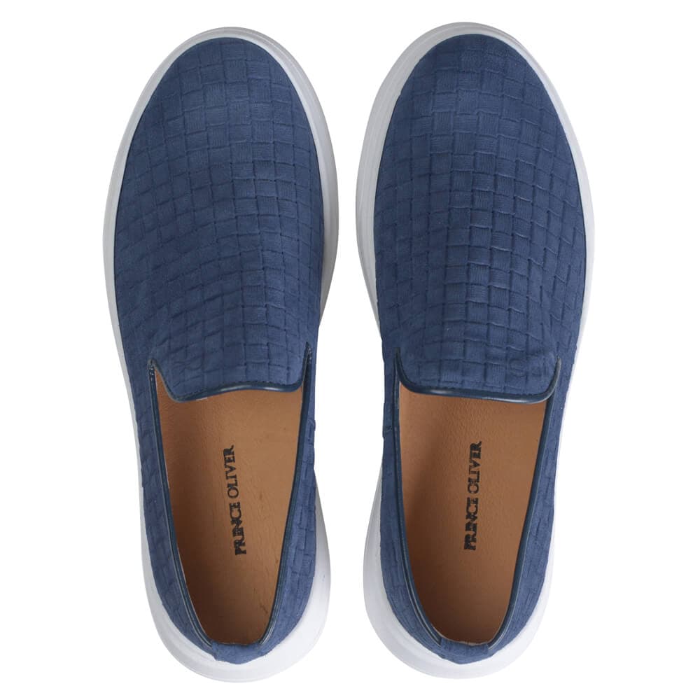 Δερμάτινα Loafers Μπλε Σκούρο