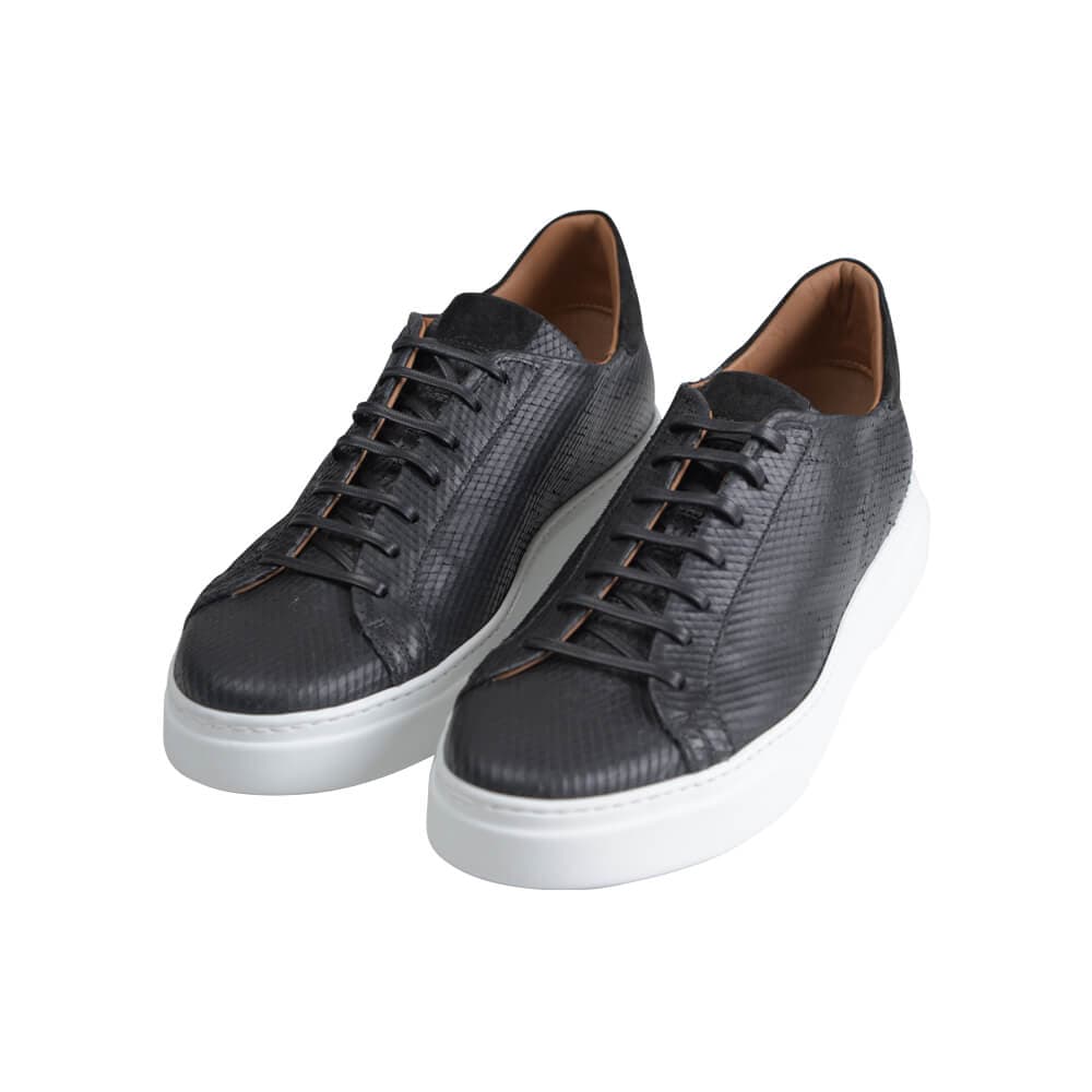 Superior Limited Edition Δερμάτινα Sneakers Μαύρα