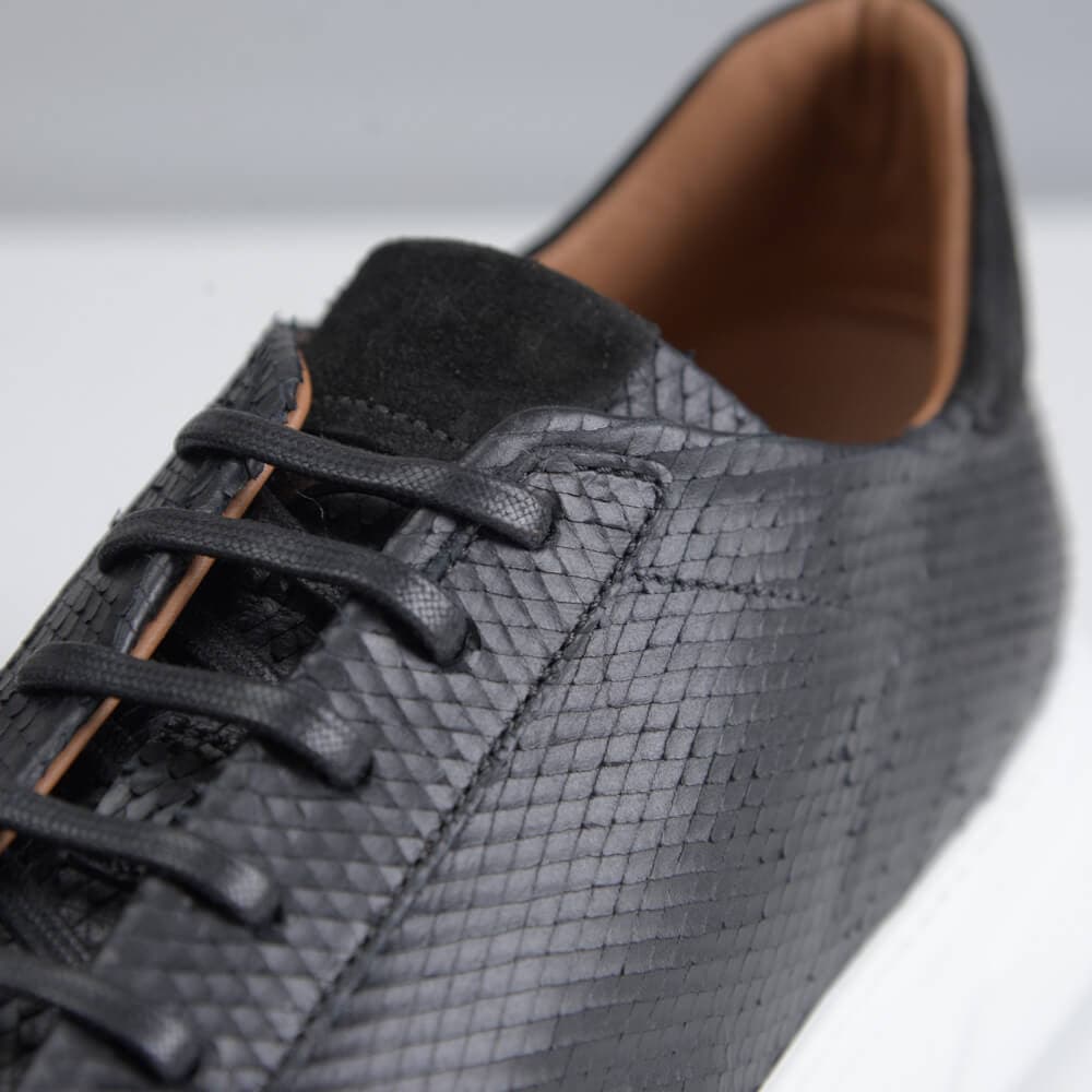 Superior Limited Edition Δερμάτινα Sneakers Μαύρα