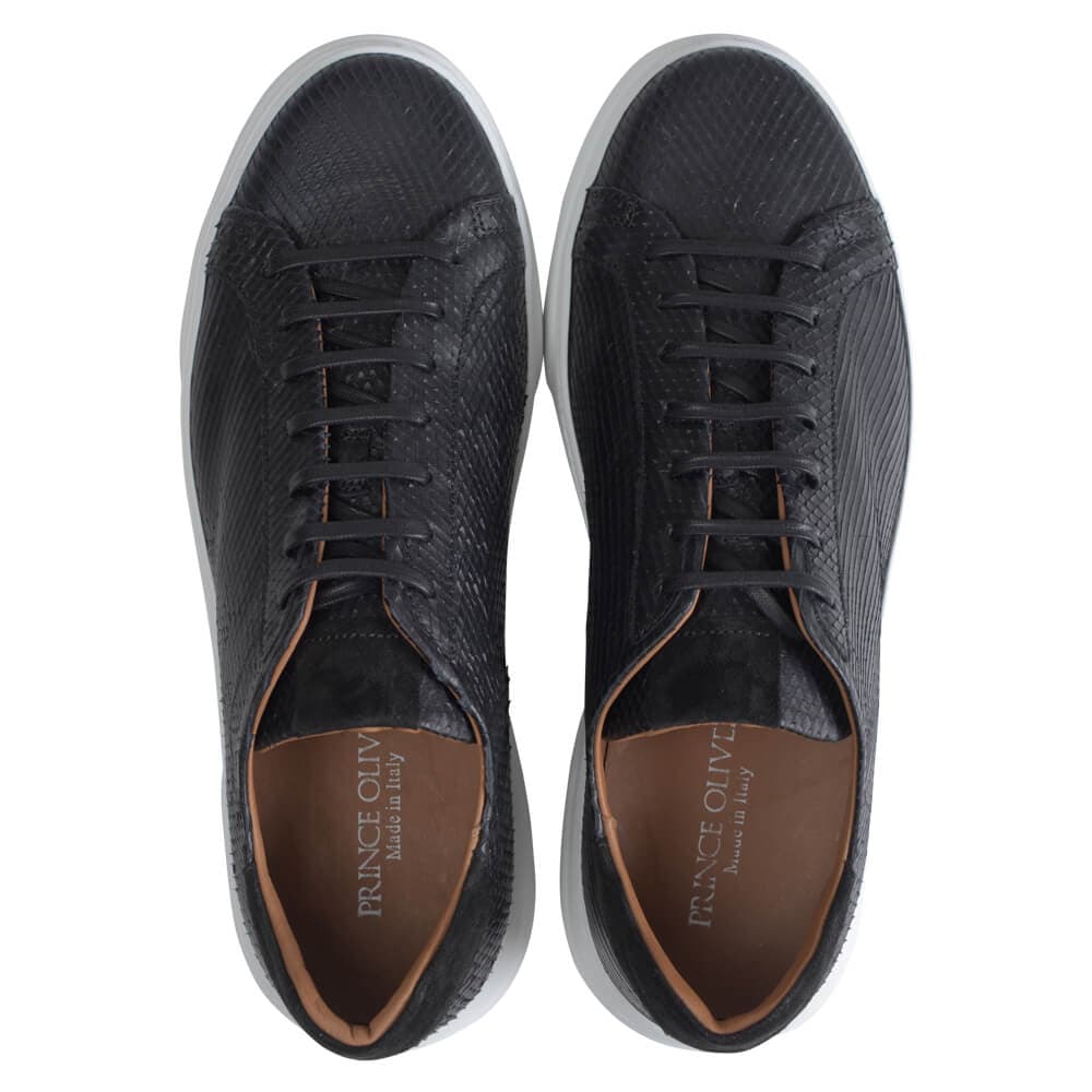 Superior Limited Edition Δερμάτινα Sneakers Μαύρα