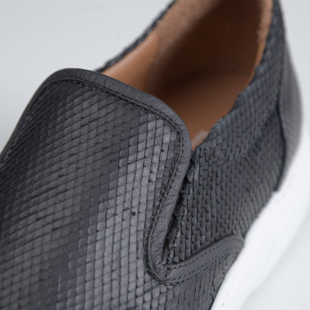 Superior Limited Edition Δερμάτινα Loafers Μαύρα