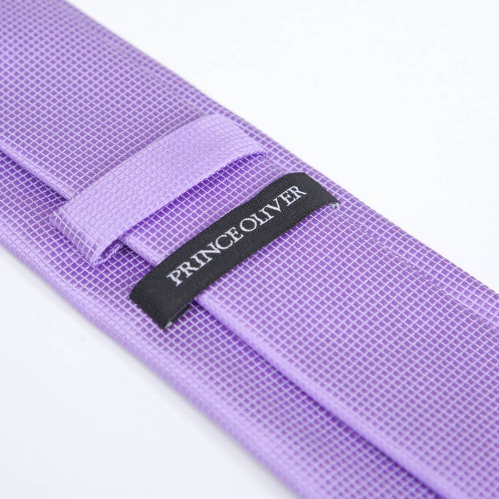 Γραβάτα Με Μικροσχέδιο Λιλά (Φάρδος 7 cm)