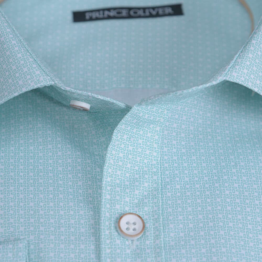 Πουκάμισο Πράσινο Με Σχέδιο (Modern Fit)