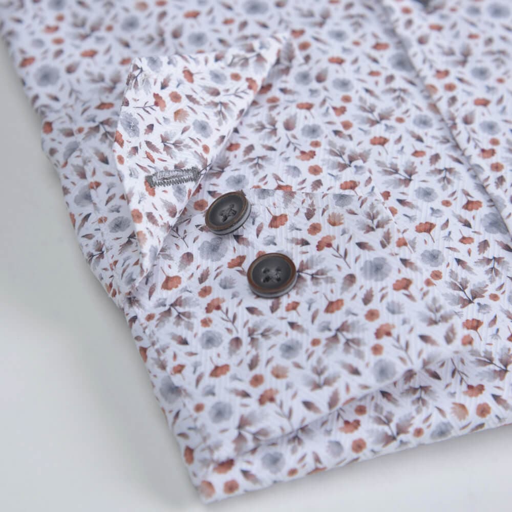 Πουκάμισο Λευκό Με Σχέδιο (Modern Fit)