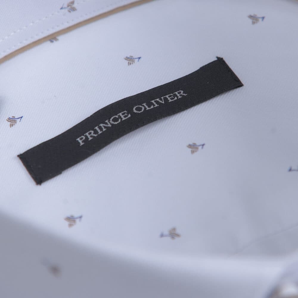 Πουκάμισο Λευκό Με Σχέδιο (Modern Fit)