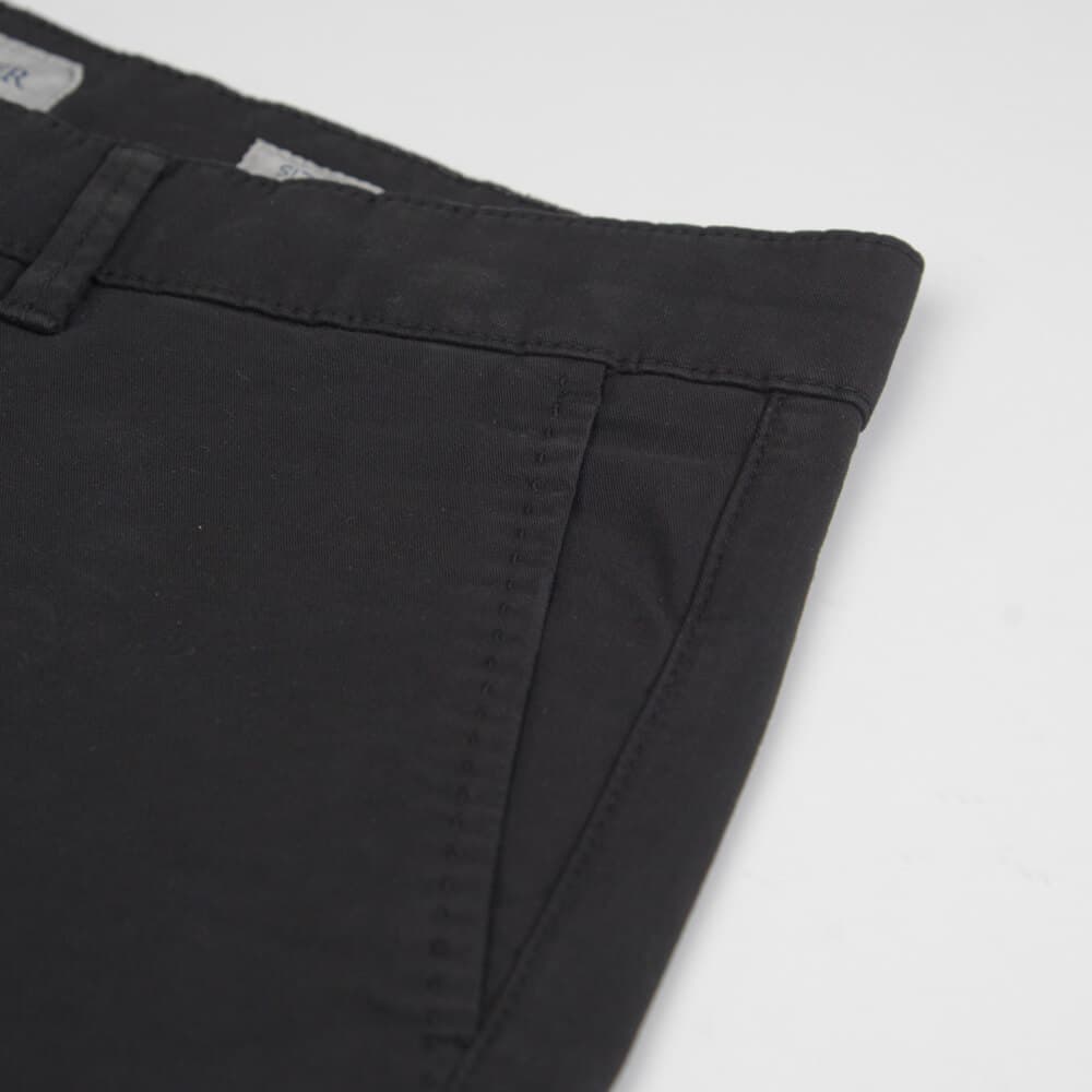 Elegant Βερμούδα Chinos Μαύρη (Modern Fit)