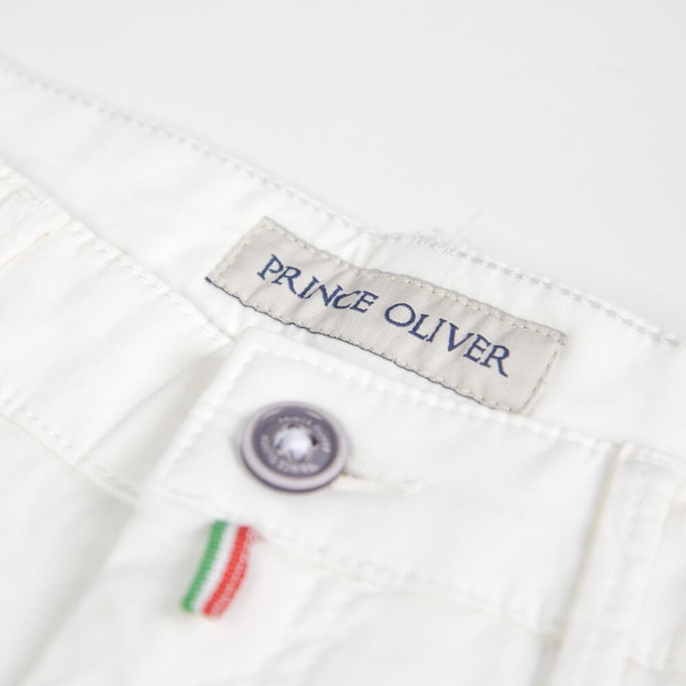 Elegant Βερμούδα Chinos Λευκή (Modern Fit)