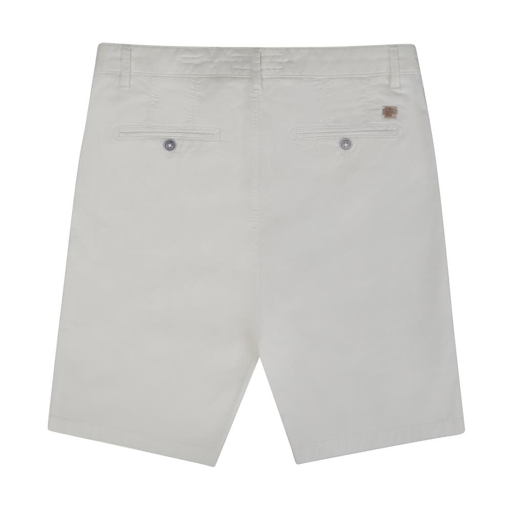 Elegant Βερμούδα Chinos Λευκή (Modern Fit)