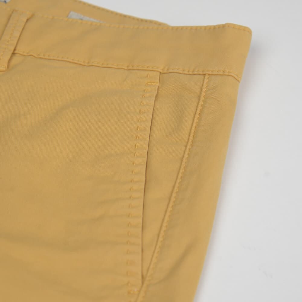 Elegant Βερμούδα Chinos Μουσταρδί (Modern Fit)