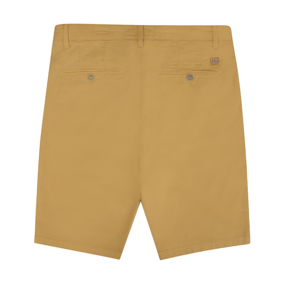 Elegant Βερμούδα Chinos Μουσταρδί (Modern Fit)
