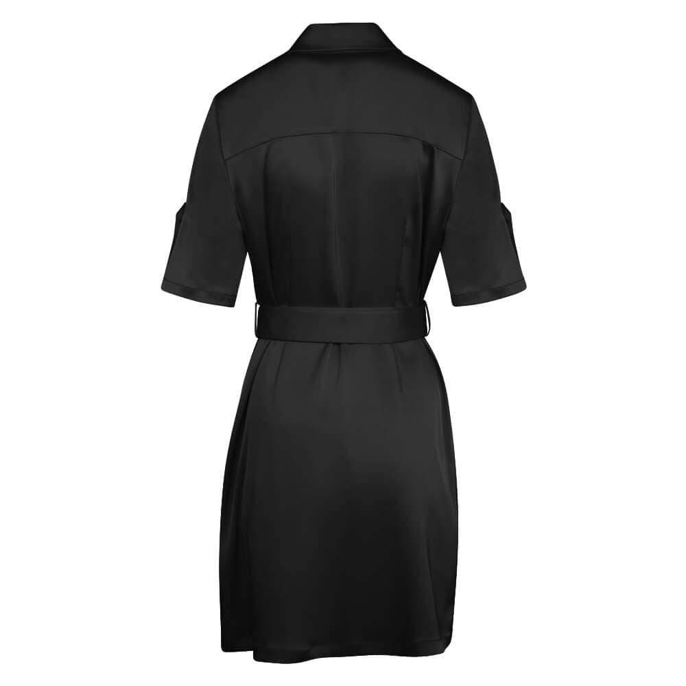 Φόρεμα Σατινέ Μαύρο