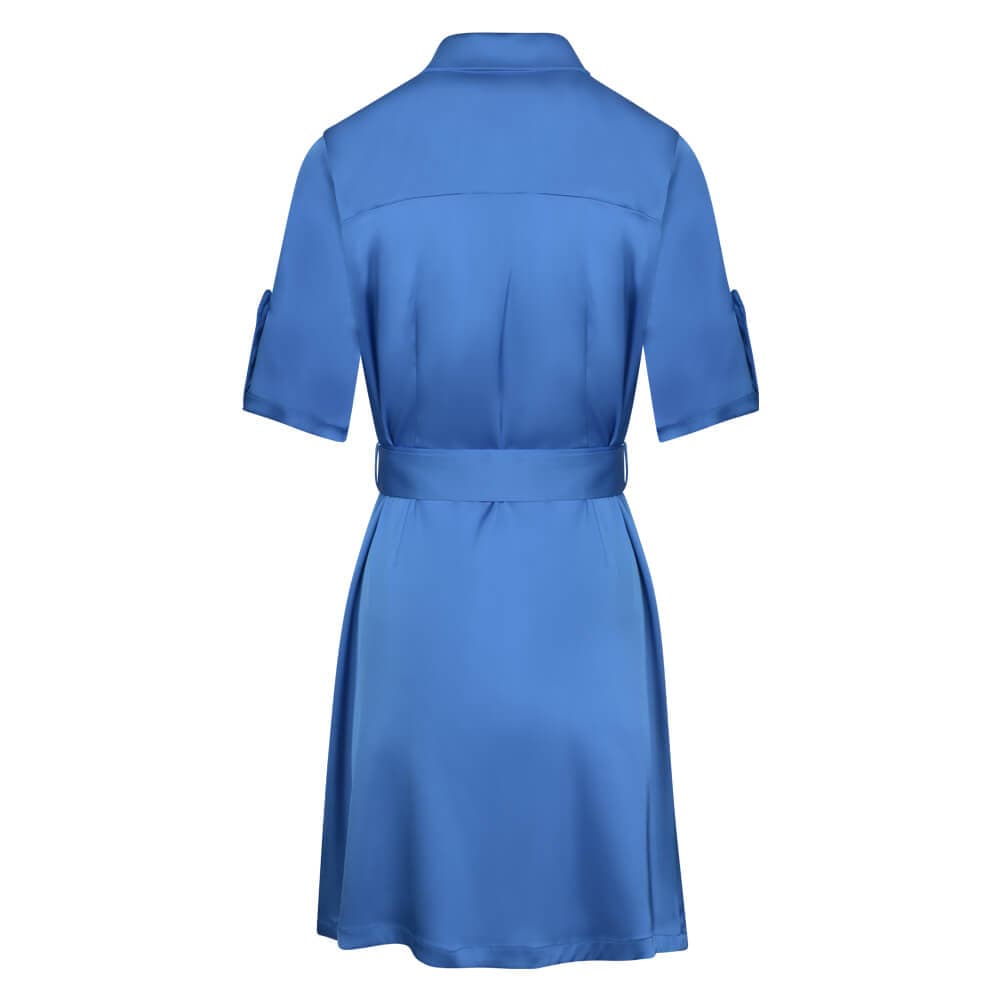 Φόρεμα Σατινέ Μπλε
