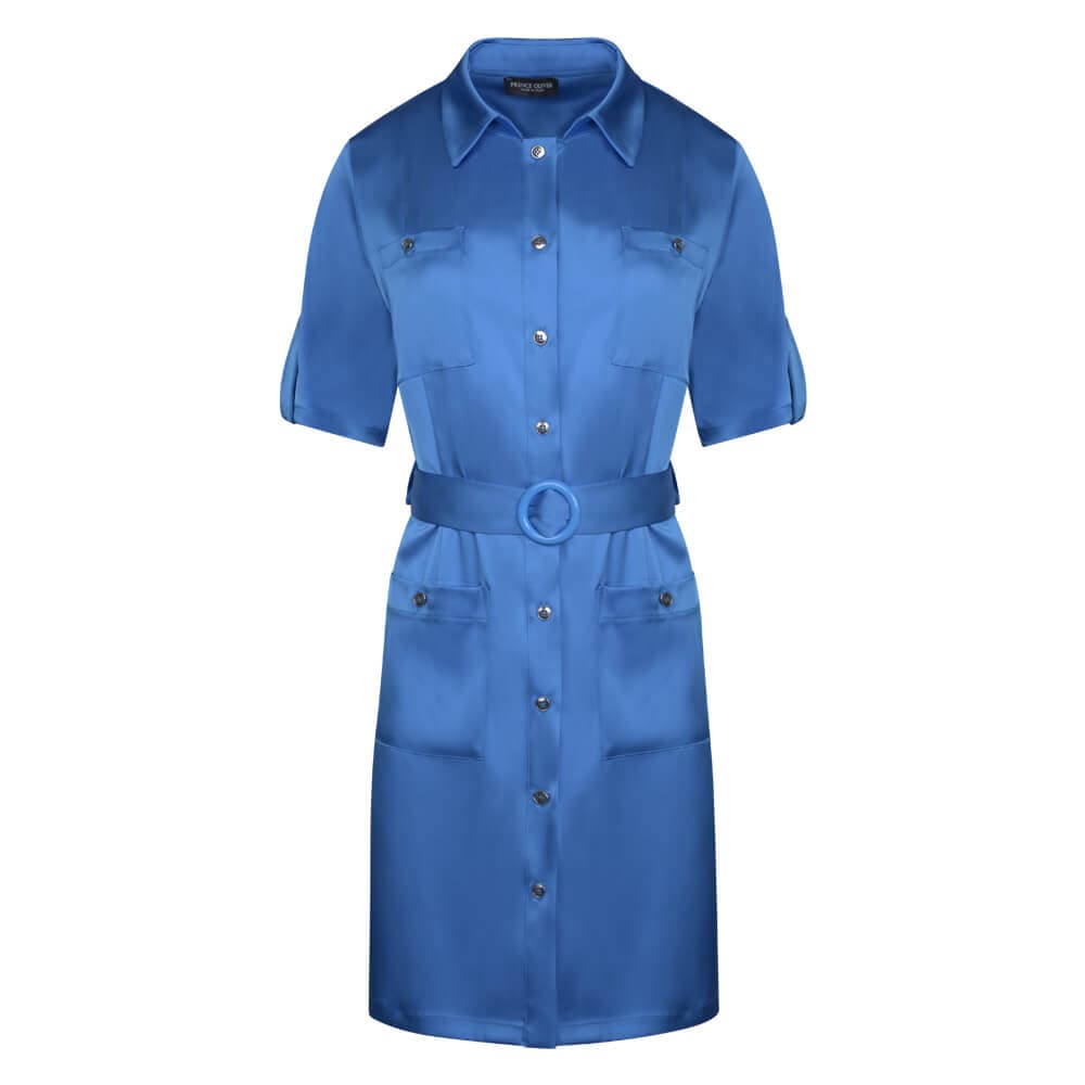 Φόρεμα Σατινέ Μπλε