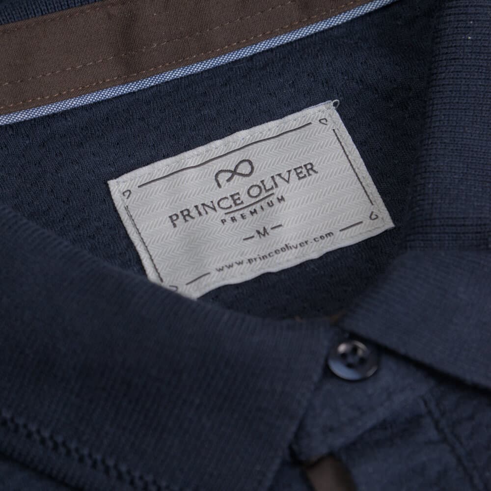 Premium Polo Μπλε 100% Cotton (Modern Fit)