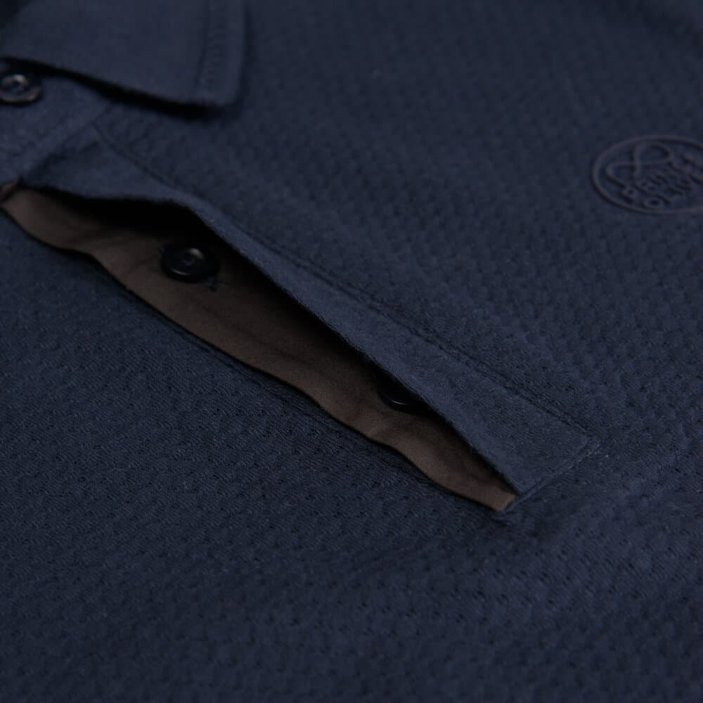 Premium Polo Μπλε 100% Cotton (Modern Fit)