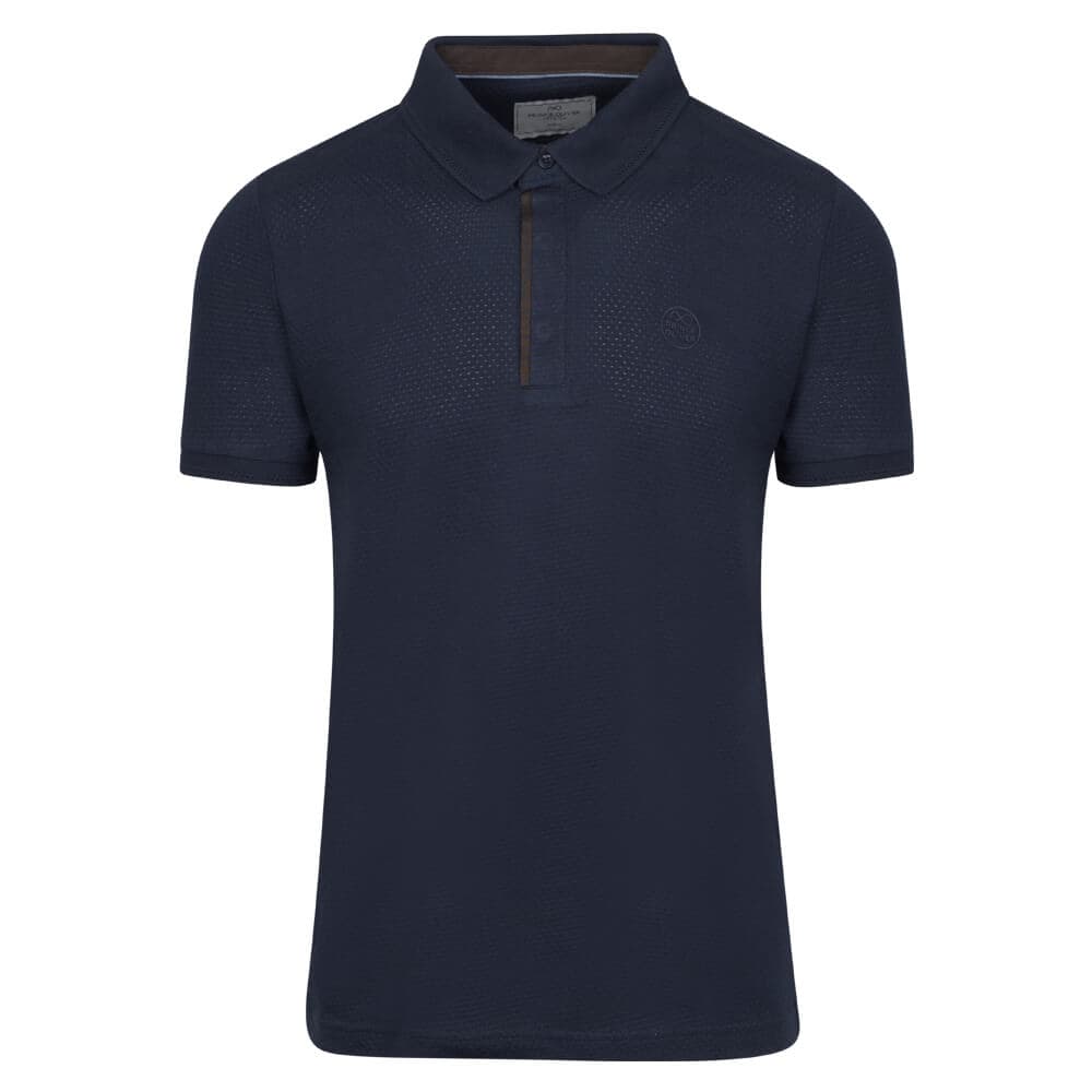Premium Polo Μπλε 100% Cotton (Modern Fit)