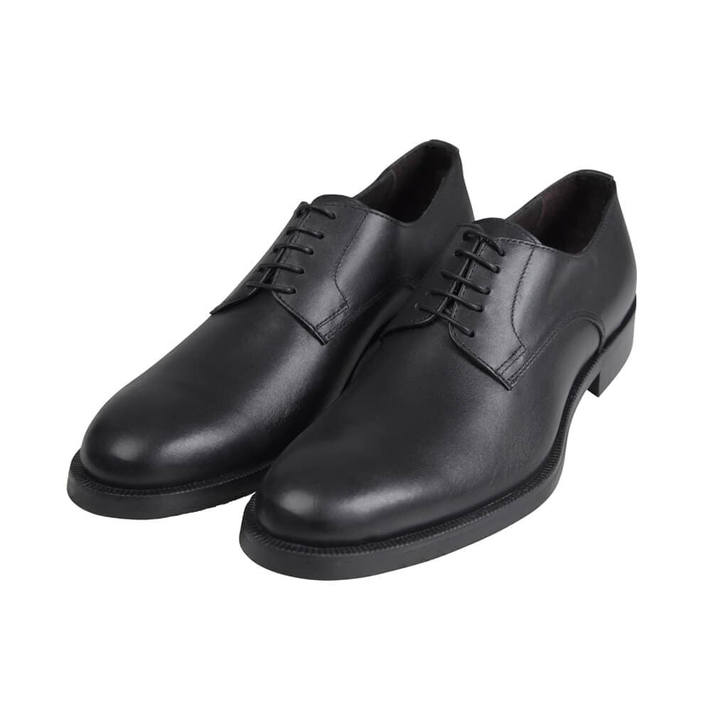Derby Μαύρο Leather Shoes New Arrival