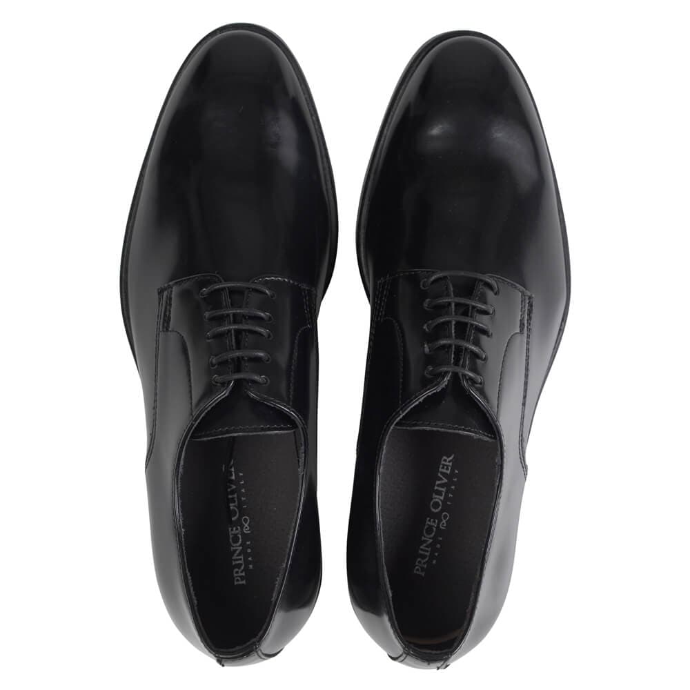Derby Μαύρο Leather Shoes New Arrival