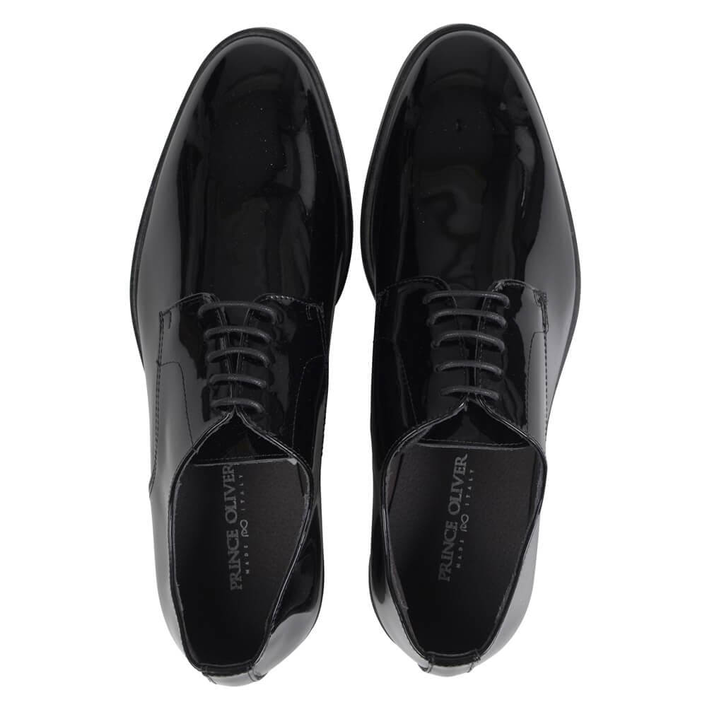 Derby Μαύρο Leather Shoes New Arrival