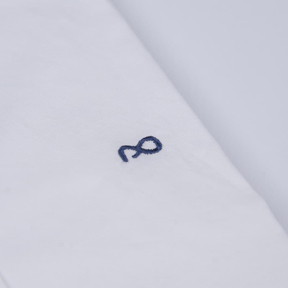 Superior Πουκάμισο Λευκό 100% Fine Cotton (Modern Fit)