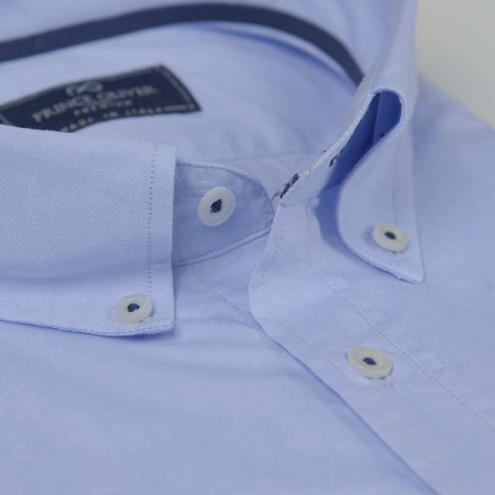 Superior Πουκάμισο Σιέλ 100% Fine Cotton (Modern Fit)