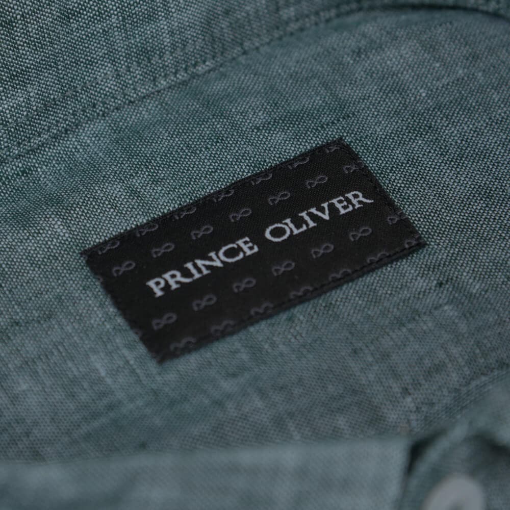 Premium Πουκάμισο Πετρόλ 100% Λινό (Modern Fit)