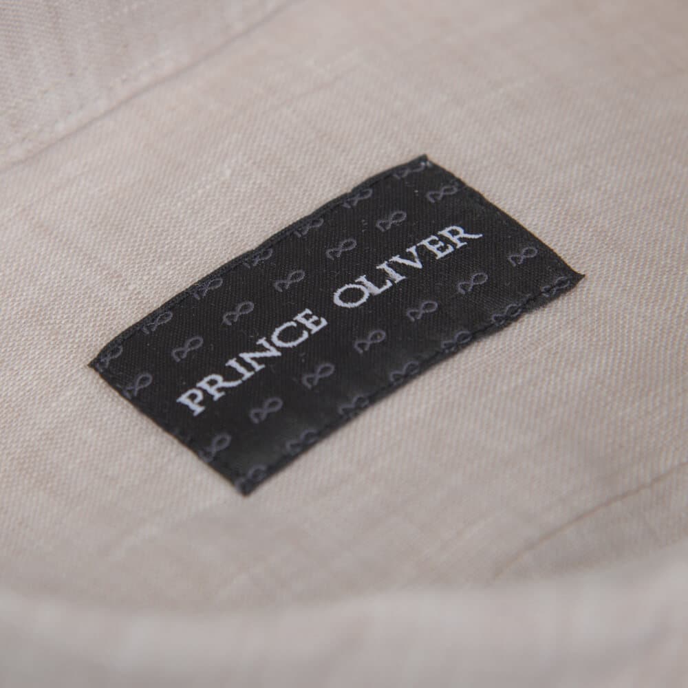 Premium Πουκάμισο Μπεζ 100% Λινό (Modern Fit)