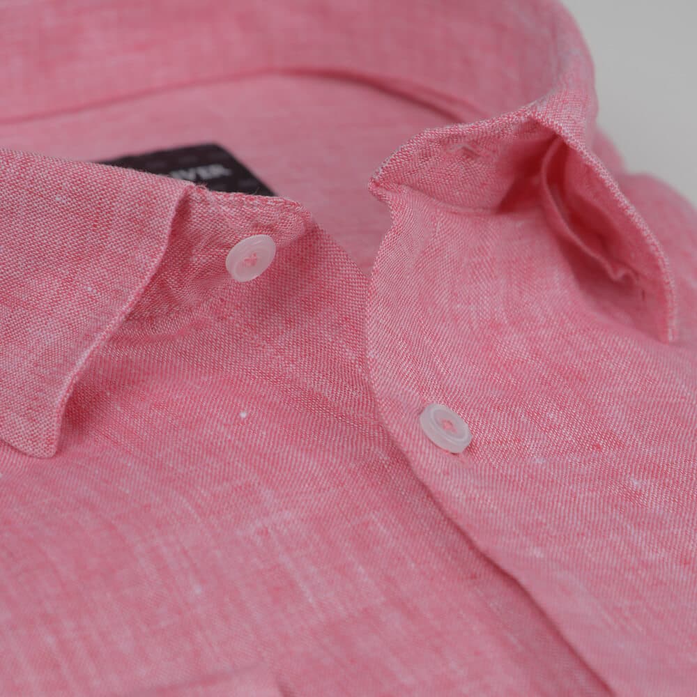 Premium Πουκάμισο Ροζ 100% Λινό (Modern Fit)