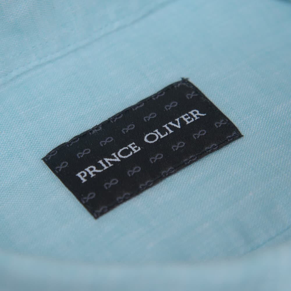 Premium Πουκάμισο Σιέλ 100% Λινό (Modern Fit)