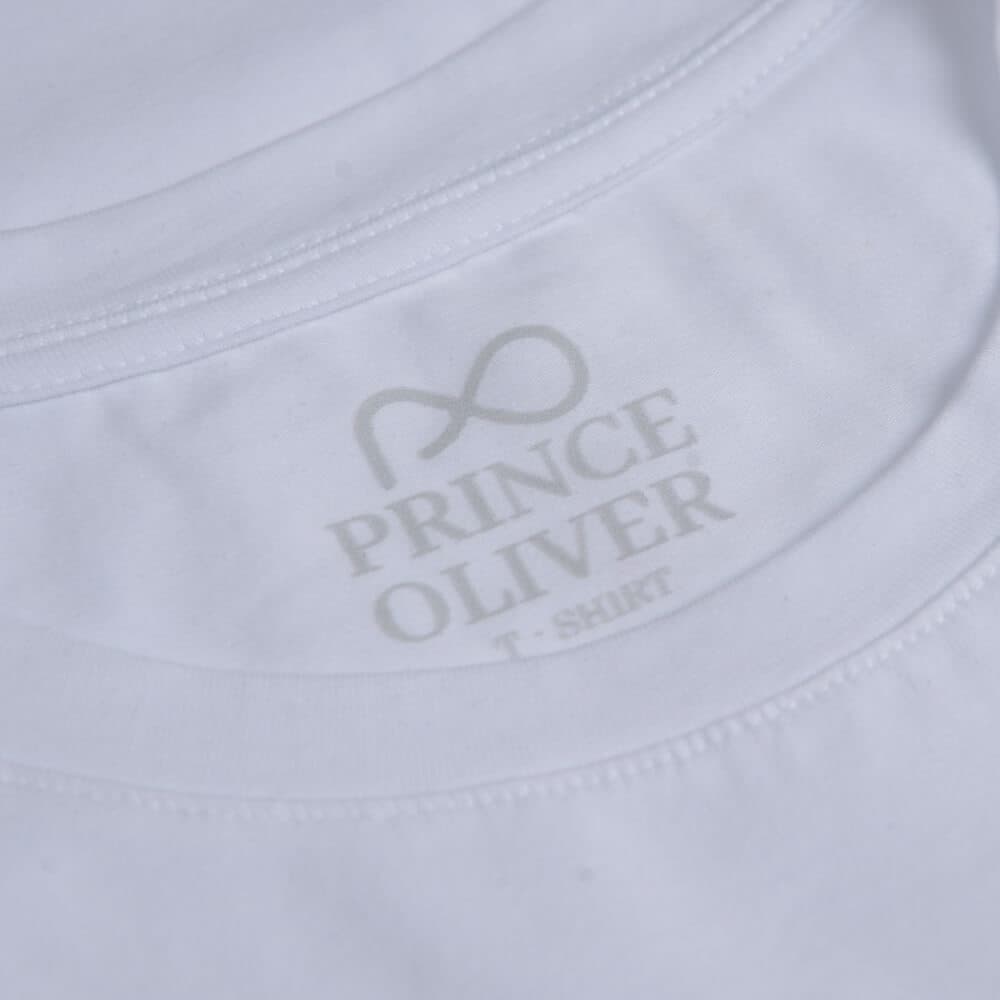 Elegant Logo Τ-Shirt Λευκό Round Neck (Modern Fit)