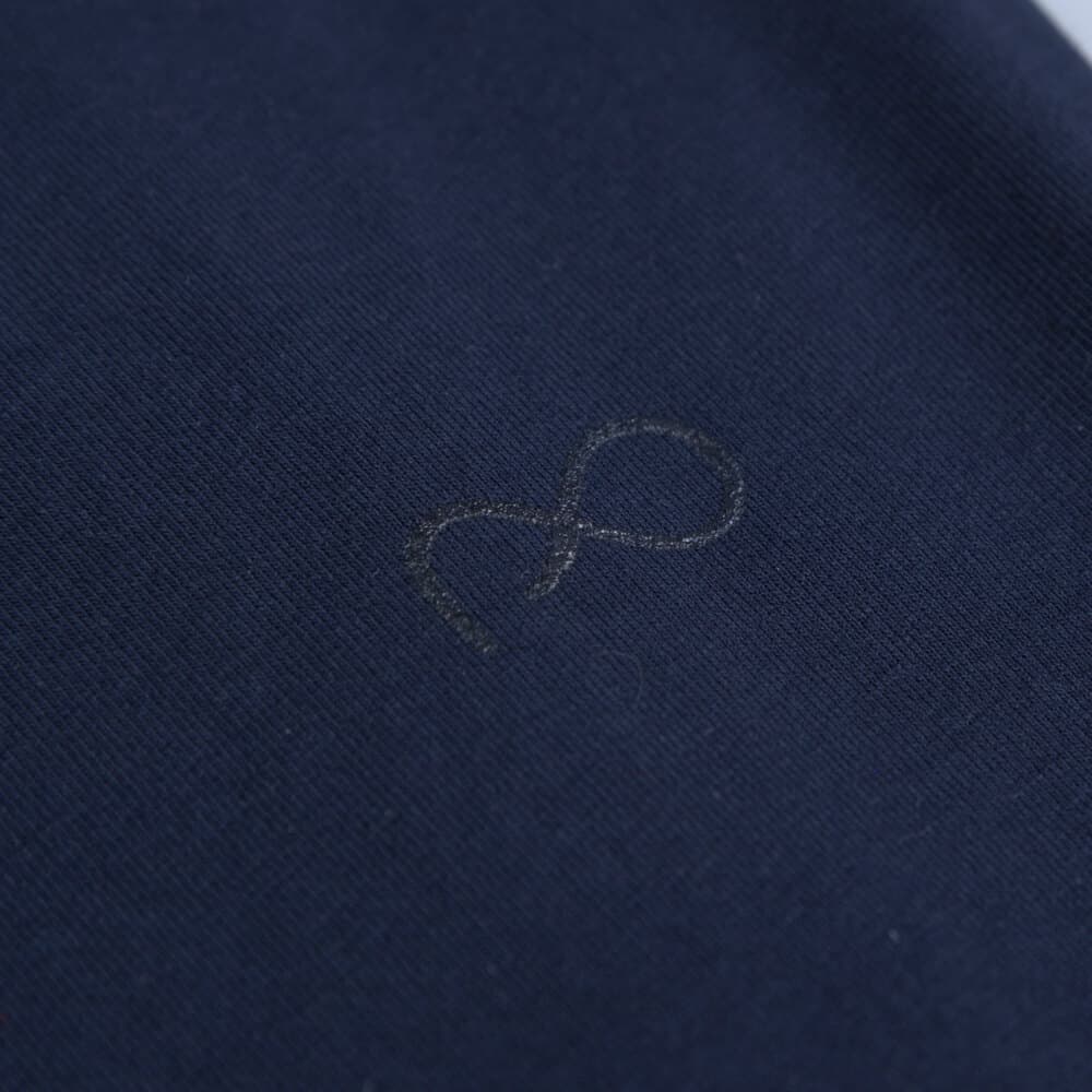 Elegant Logo Τ-Shirt Μπλε Round Neck (Modern Fit)