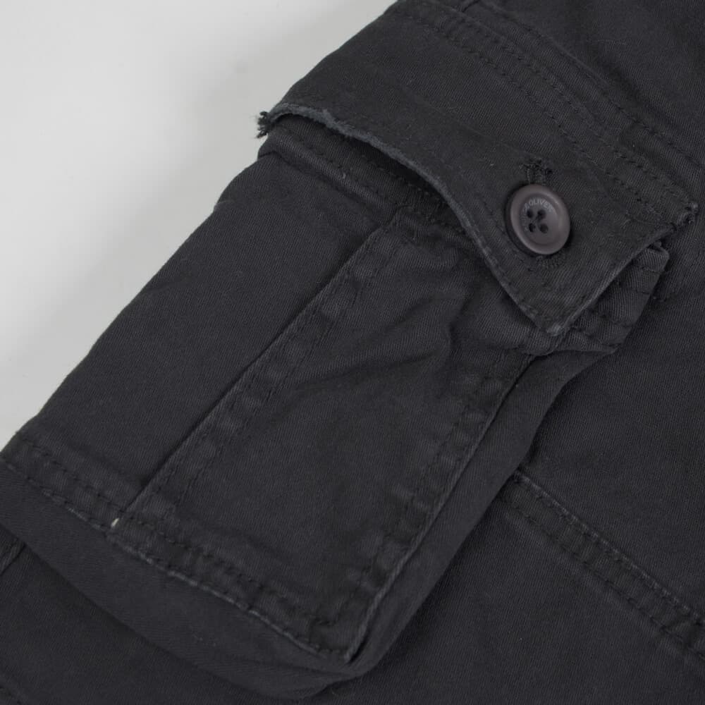 Βερμούδα Cargo Μαύρη (Modern Fit)