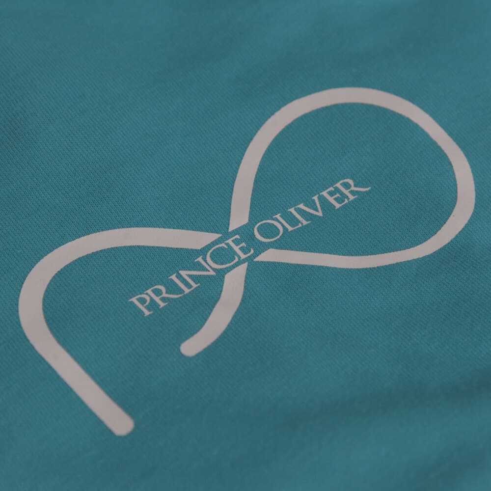 Elegant Logo Τ-Shirt Γαλάζιο Round Neck (Italian SlimFit)