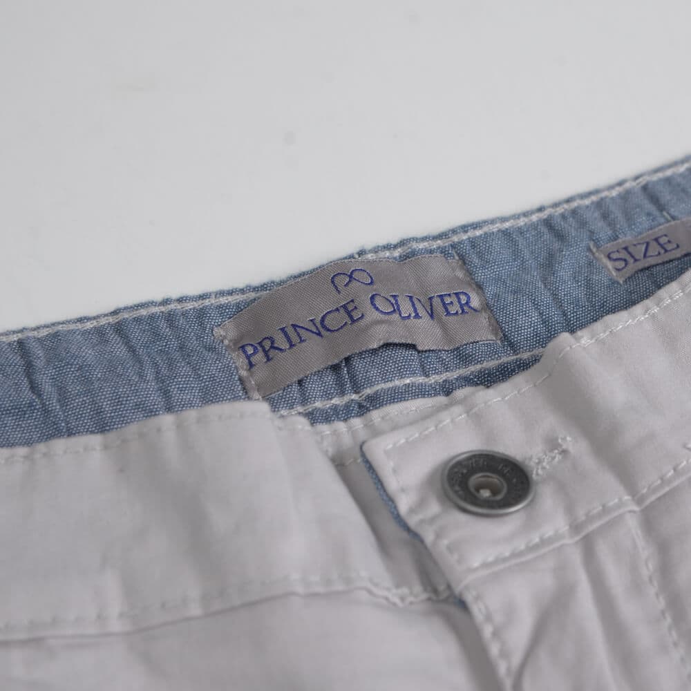 Βερμούδα Chinos Λευκή (Modern Fit)