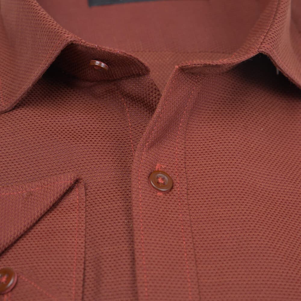 Πουκάμισο Μπoρντώ (Modern Fit)