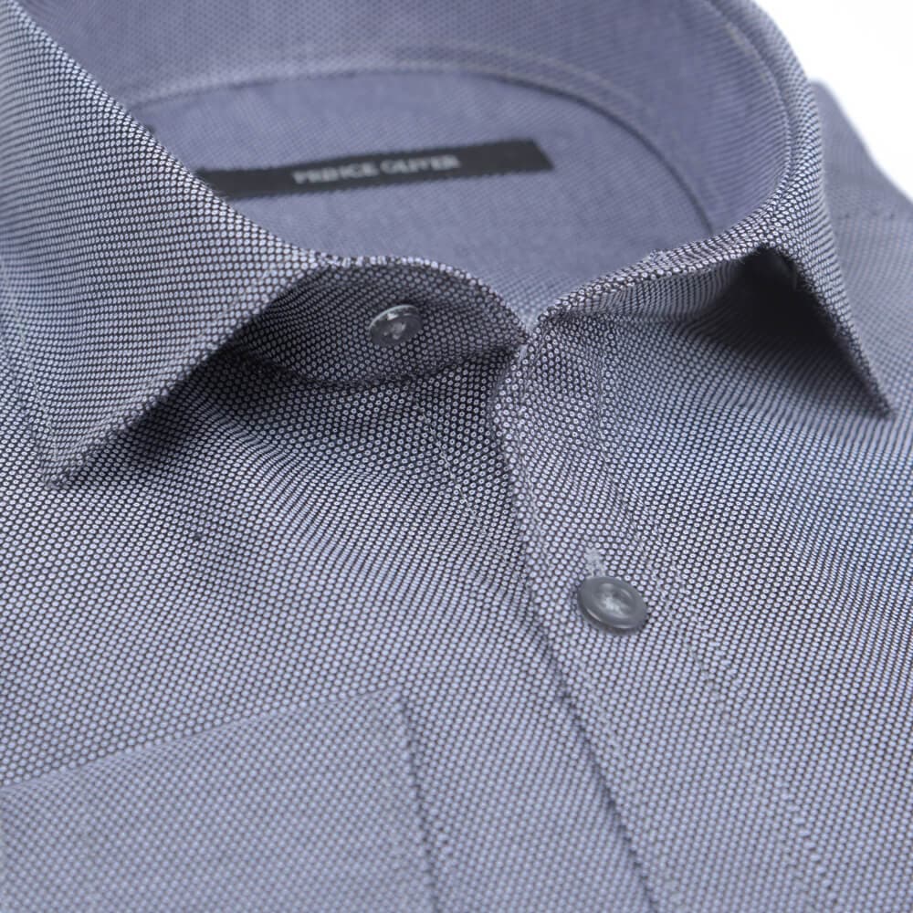 Πουκάμισο Γκρι Με Μικροσχέδιο (Modern Fit) New Arrival