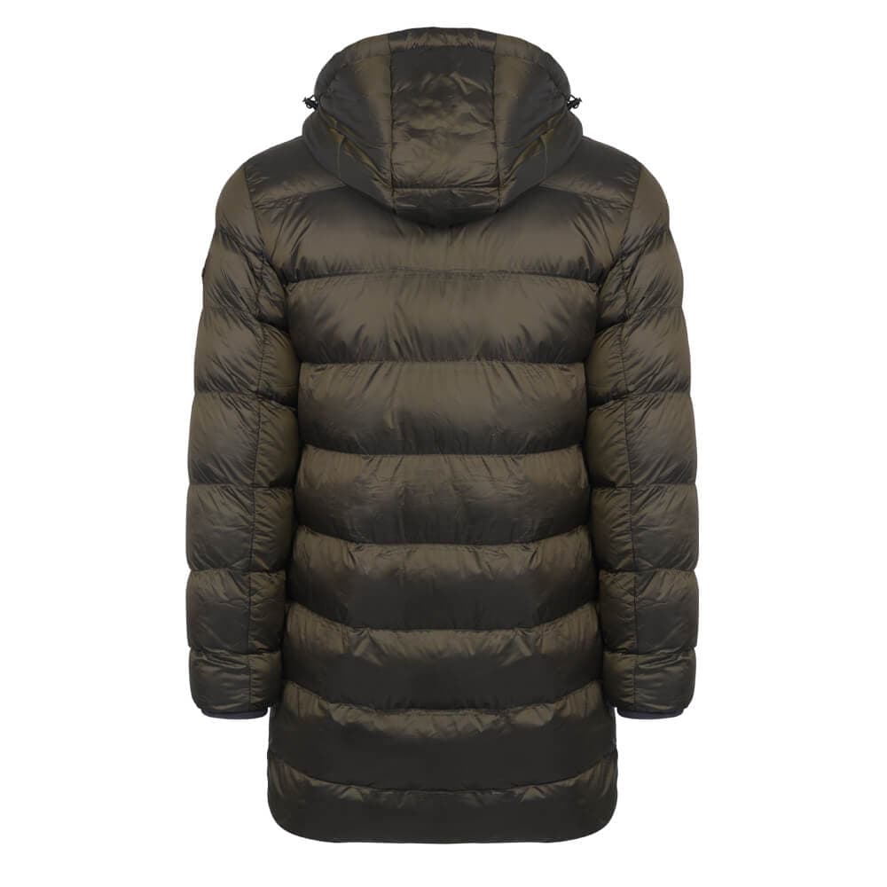 Puffer Long Jacket Πράσινο (Modern Fit) New Arrival